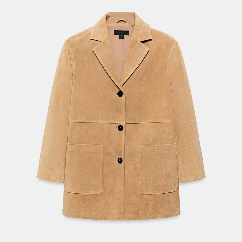 suede jacket, Zara