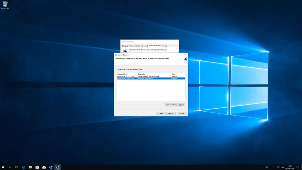 How To Use System Restore In Windows 10 