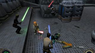 Jedi fighting Sith warriors.