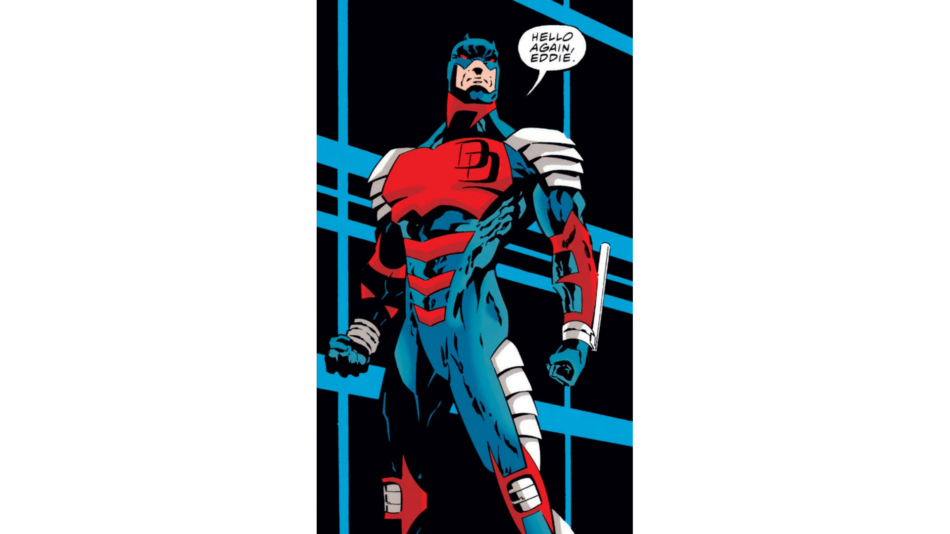 Daredevil in his black armor