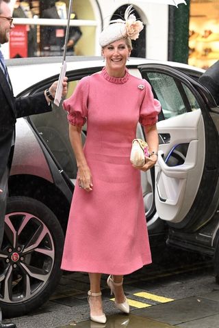 Sophie, Duchess of Edinburgh's Wedding guest pink