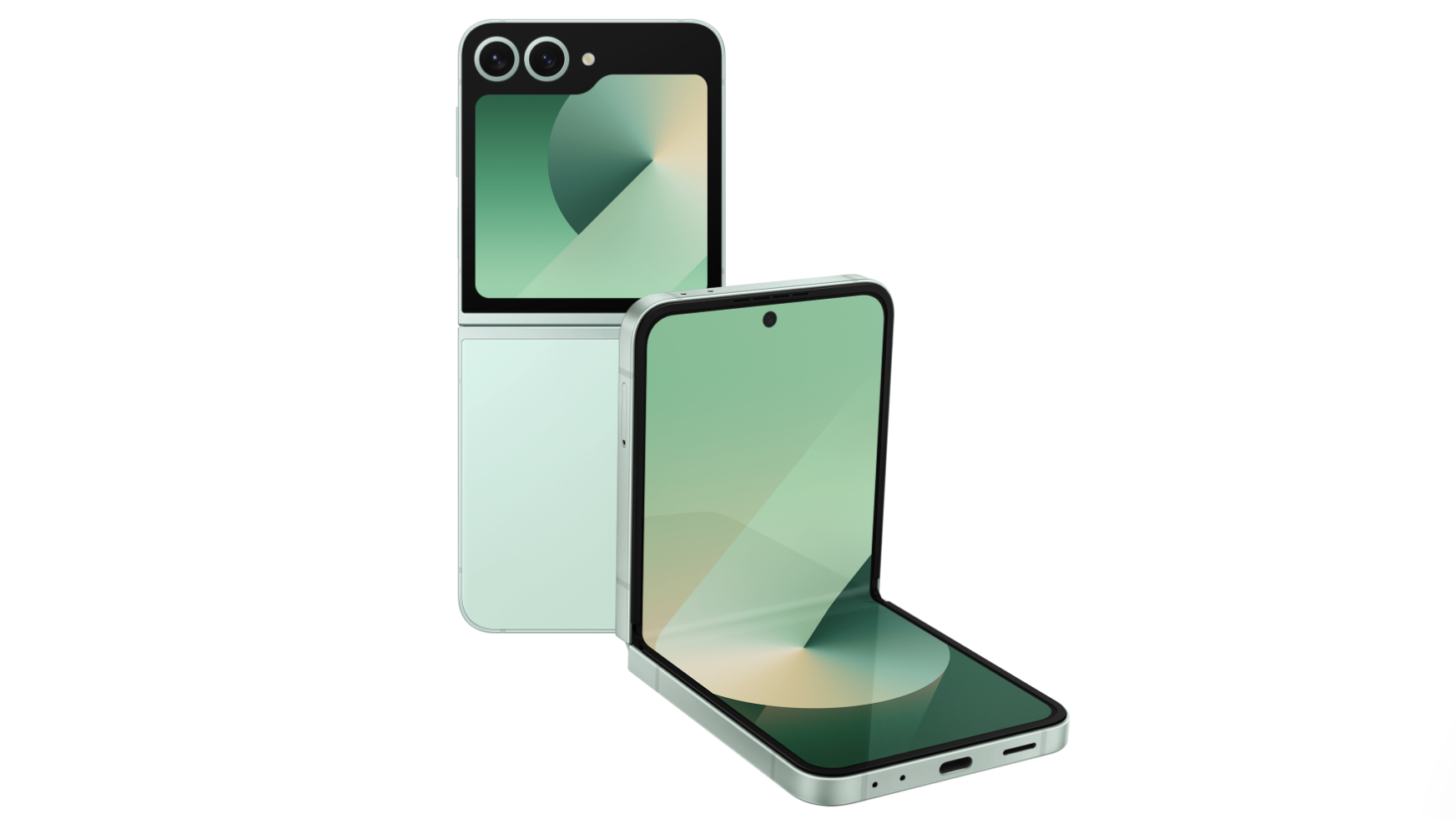 The Samsung Galaxy Z Flip 6 in Mint