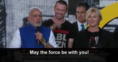 Indian Prime Minister Narendra Modi got a rock star's reception in New York