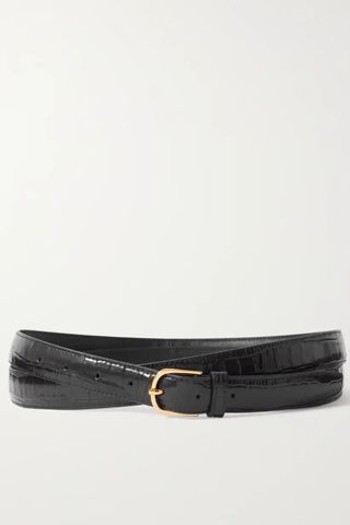 TOTEME Croc-effect Leather Belt