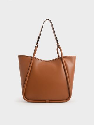 Charles & Keith, Tubular Slouchy Tote Bag