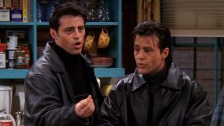 Matt LeBlanc as Joey and Louis Mandylor as Carl on Friends, "The One With Unagi."