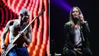 Flea of the Red Hot Chilli Peppers performs at Accor Stadium & Alanis Morissette performs at Palais Theatre on January 22, 2018 in Melbourne, Australia 