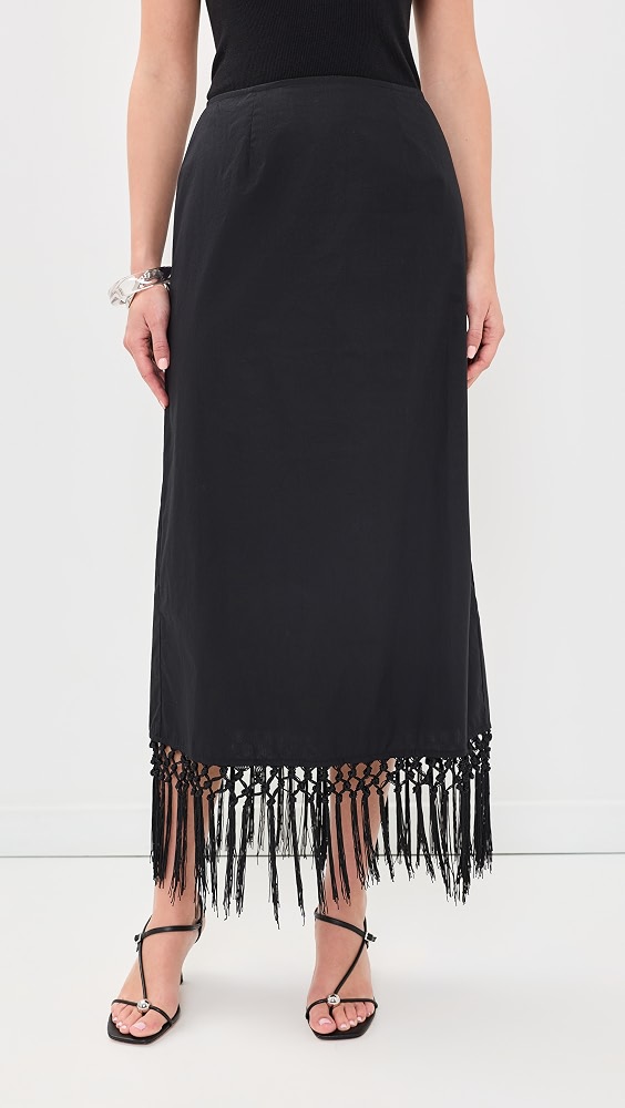 Billie Black Midi Skirt - Black