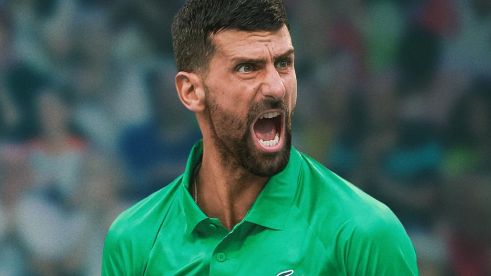 Novak Djokovic in promotional image for "Novak Djokovic: The Wolf in Winter"