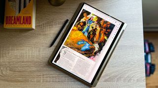 Lenovo Yoga 9i Gen 8 review unit on desk