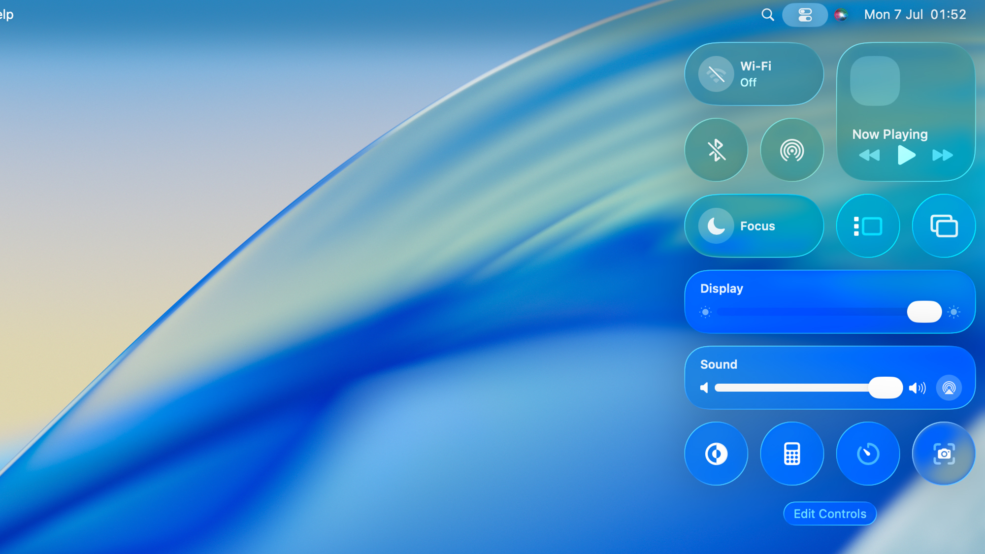macOS Tahoe 26 screen