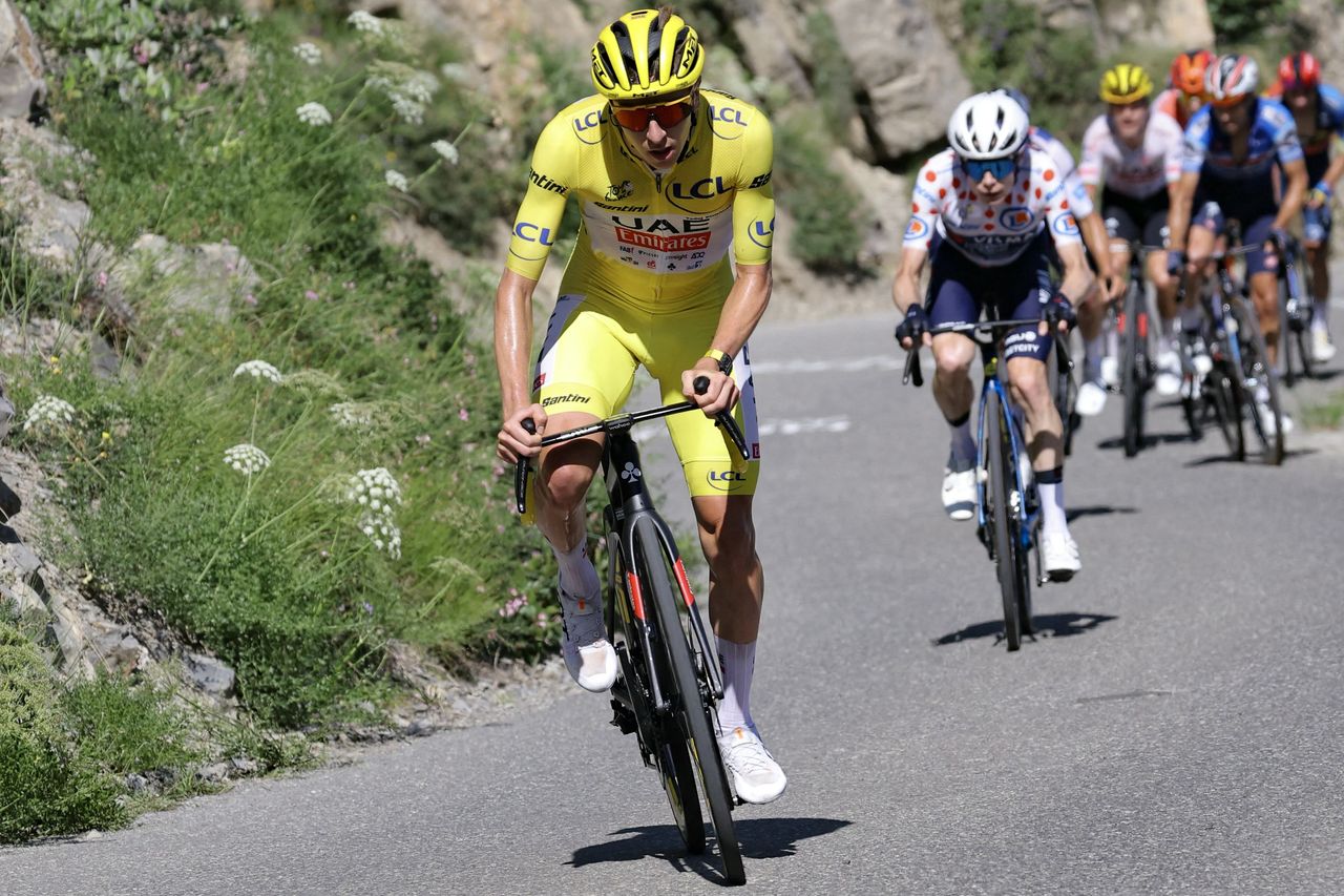 Tadej Pogačar goes on the attack on stage 17 of the 2024 Tour de France