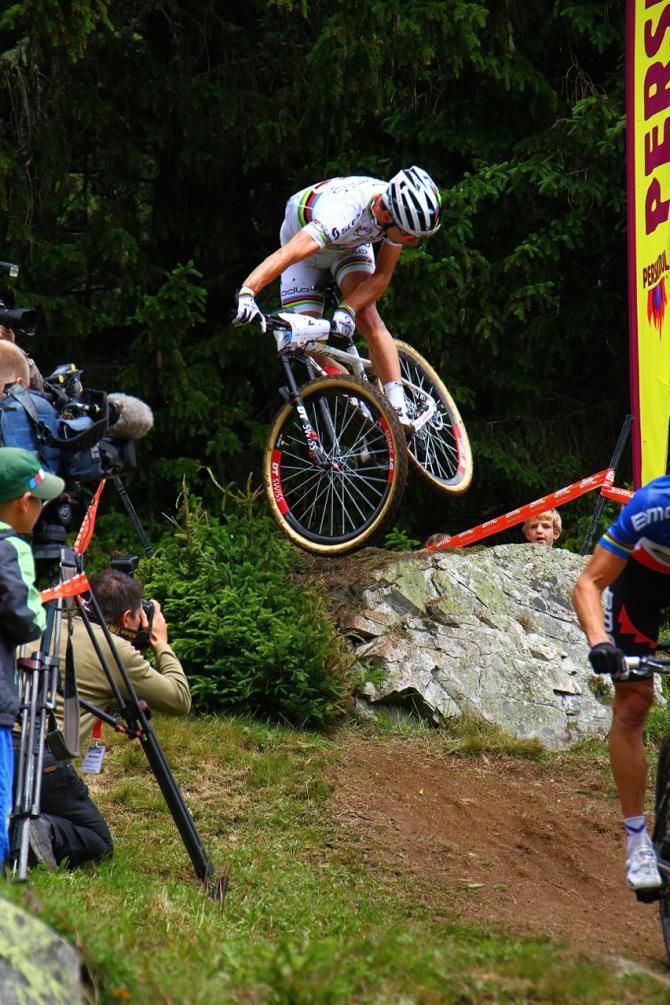 Getting married doesn't seem to have slowed Nino Schurter down any