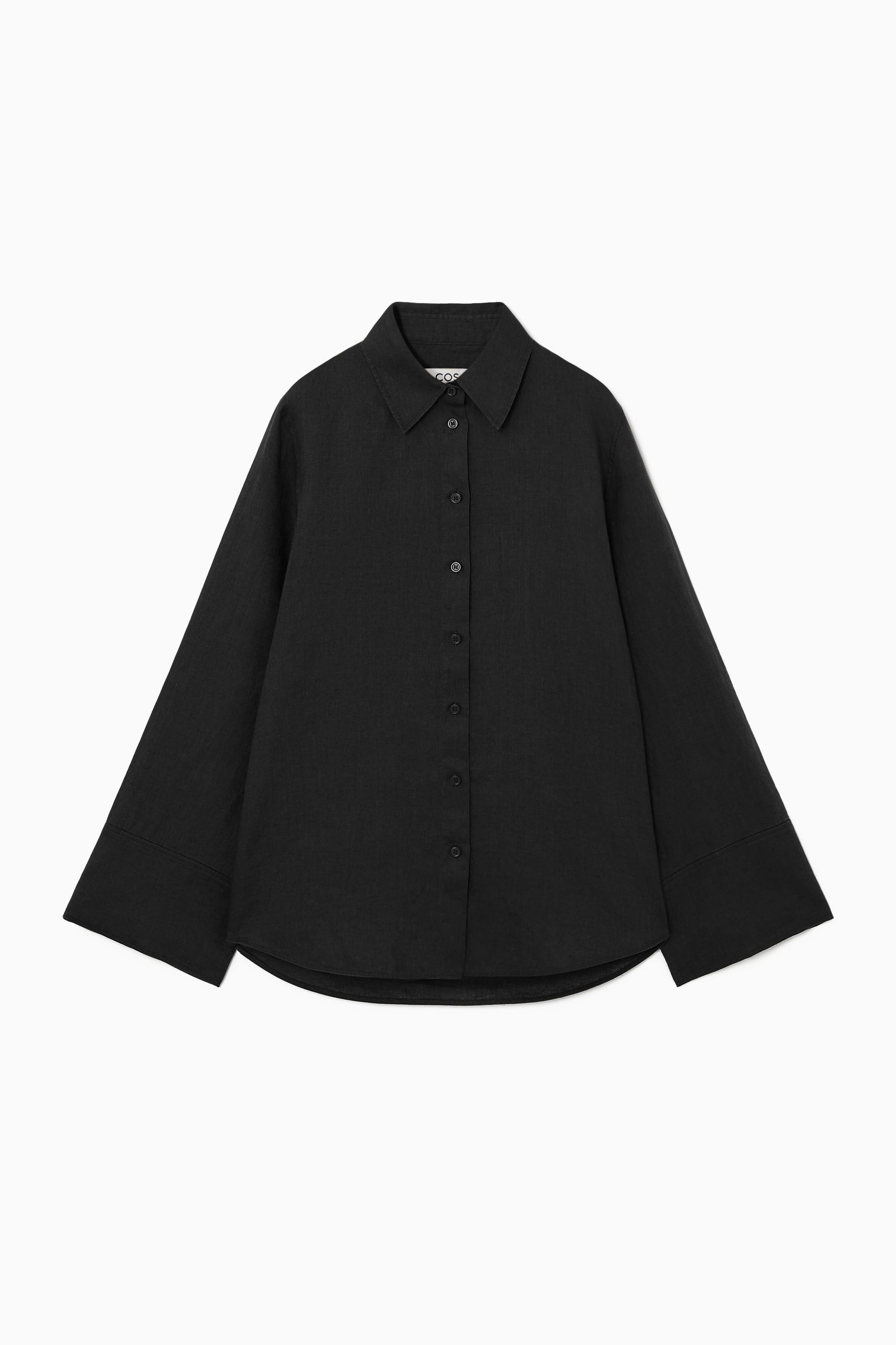 Wide-Sleeved Linen Shirt