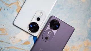 Vivo V40 Pro next to V40