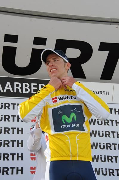 Rui Alberto Faria Da Costa (Movistar Team) wears the yellow jersey for another day