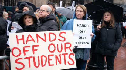 Columbia University faculty protest university concessions to President Donald Trump