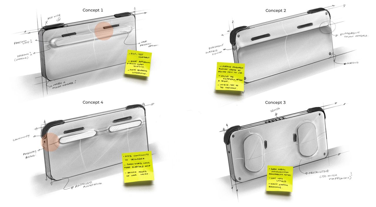 Nintendo Switch handheld console design concept