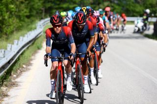 POTENZA ITALY MAY 13 Ben Tulett of United Kingdom and Team INEOS Grenadiers competes during the 105th Giro dItalia 2022 Stage 7 a 196km stage from Diamante to Potenza 717m Giro WorldTour on May 13 2022 in Potenza Italy Photo by Michael SteeleGetty Images