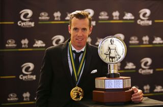 May Hayman with his Oppy trophy