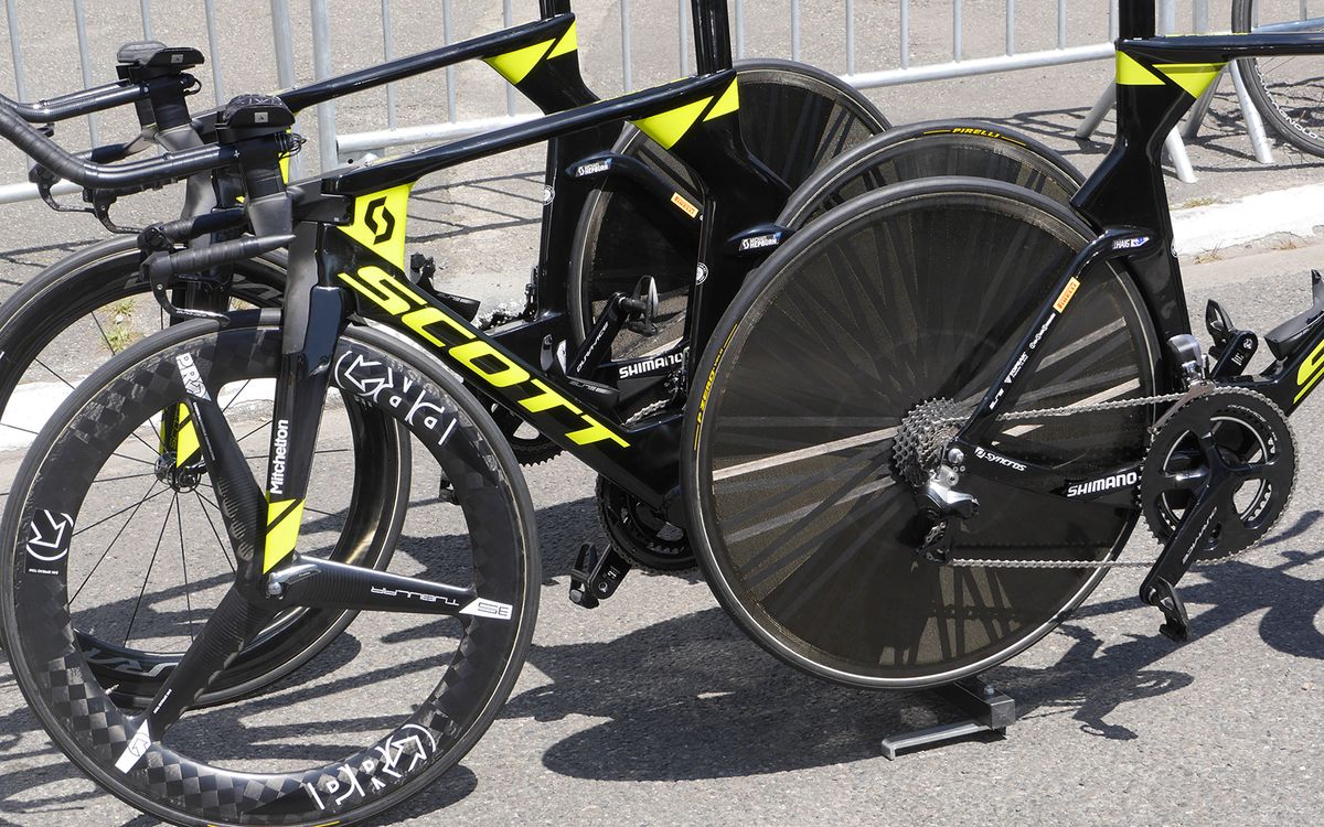 Mitchelton-Scott have been using Lightweight Autobahn rear wheels for their time trials for some time now