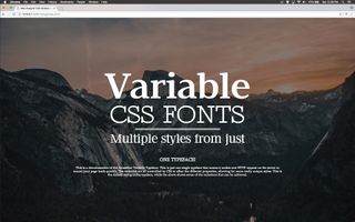 Screen displaying variable fonts