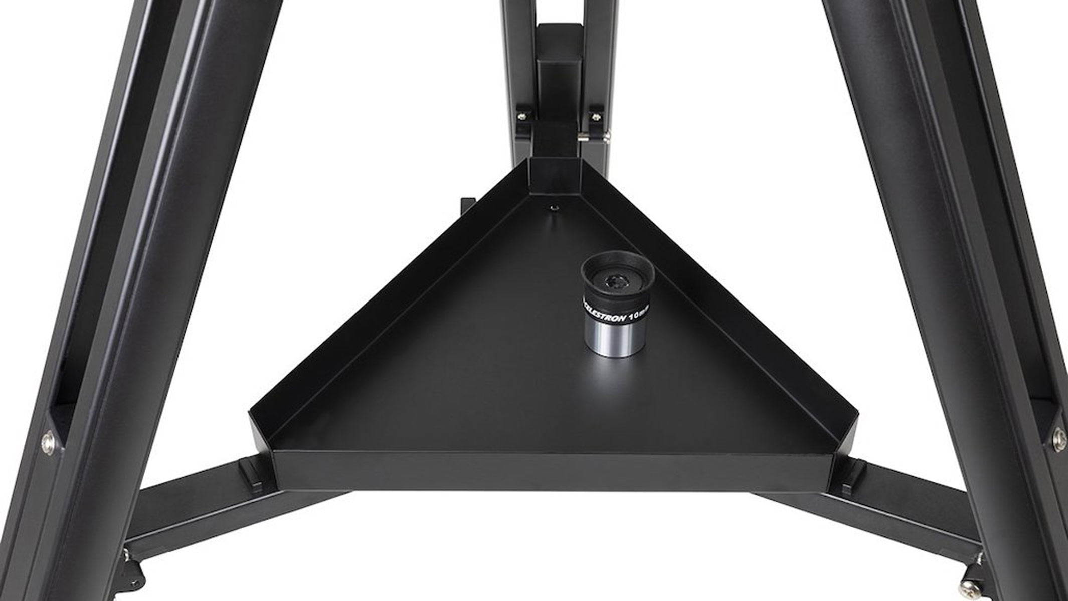 The tray on the Celestron StarSense Explorer DX 130AZ with an eyepiece.