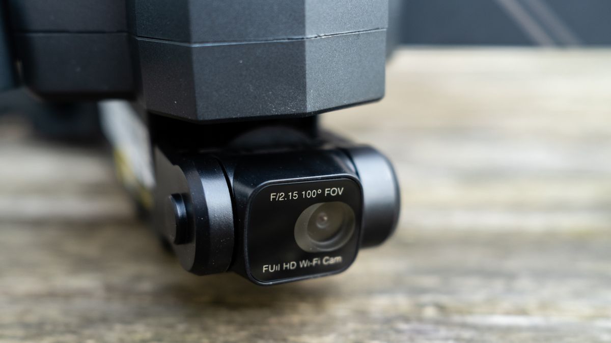 Ruko F11GIM2 Drone - close up of camera.