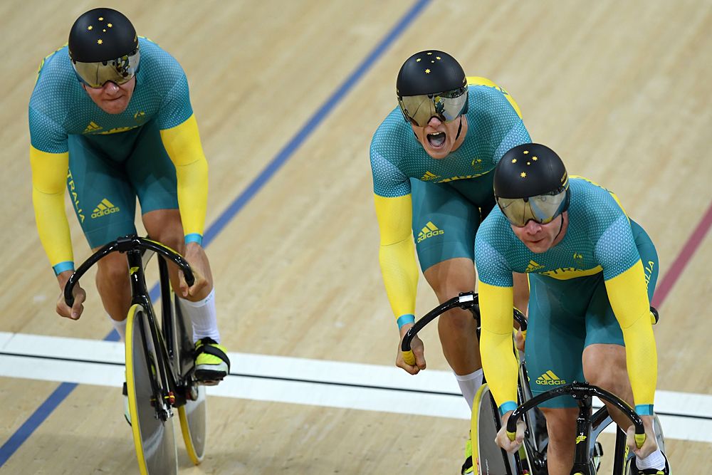 Australia men's sprint team - Nathan Hart, Matthew Glaetzer, Patrick Constable