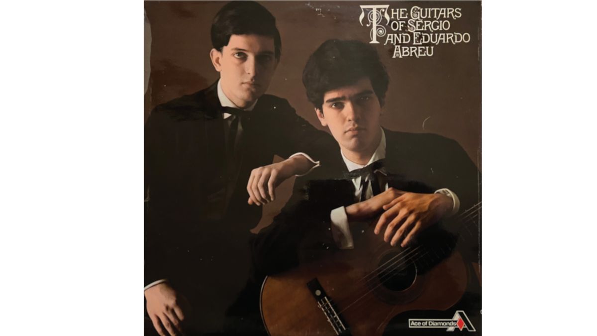 &#039;The Guitars of Sergio and Eduardo Abreu&#039; 1969 Ace of Diamonds label album artwork