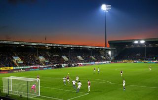 A general view of Turf Moor is seen during the Premier League match between Burnley FC and Crystal Palace at Turf Moor on November 30, 2019 in Burnley, United Kingdom.