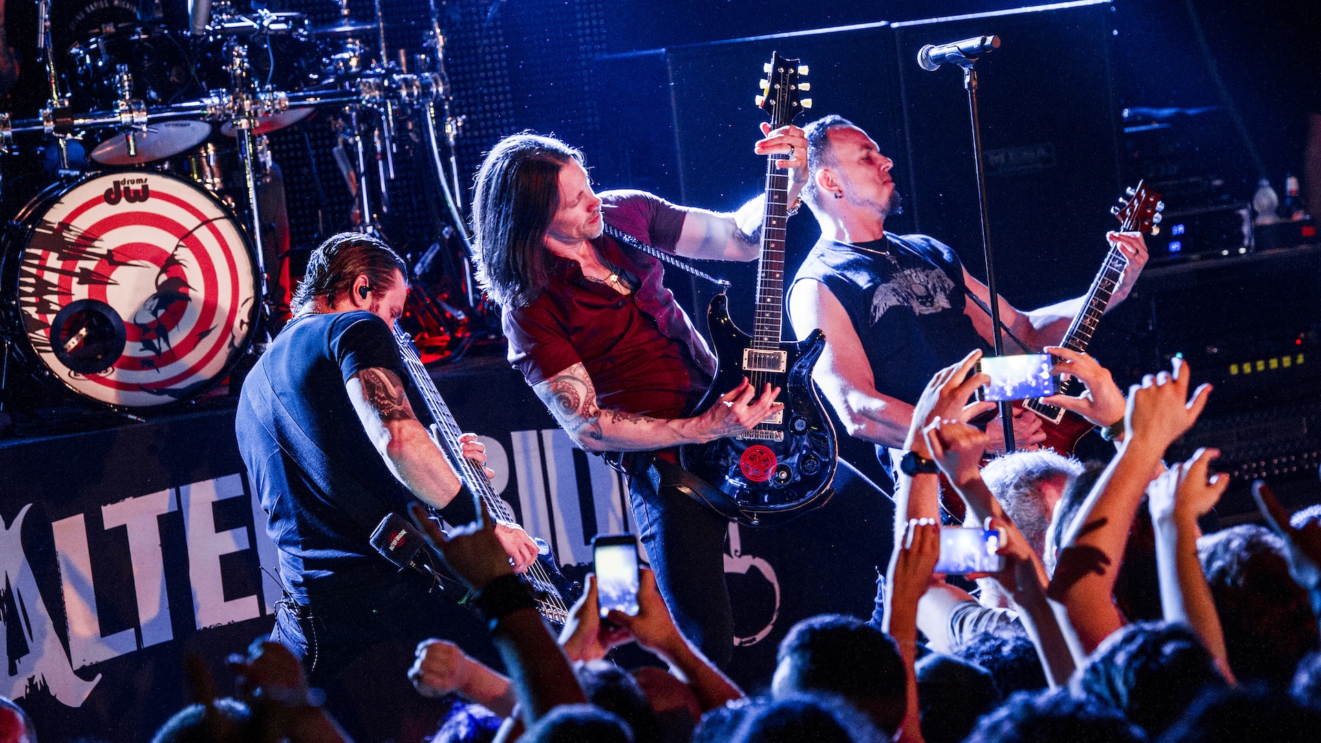 Alter Bridge perform in Rome circa 2017