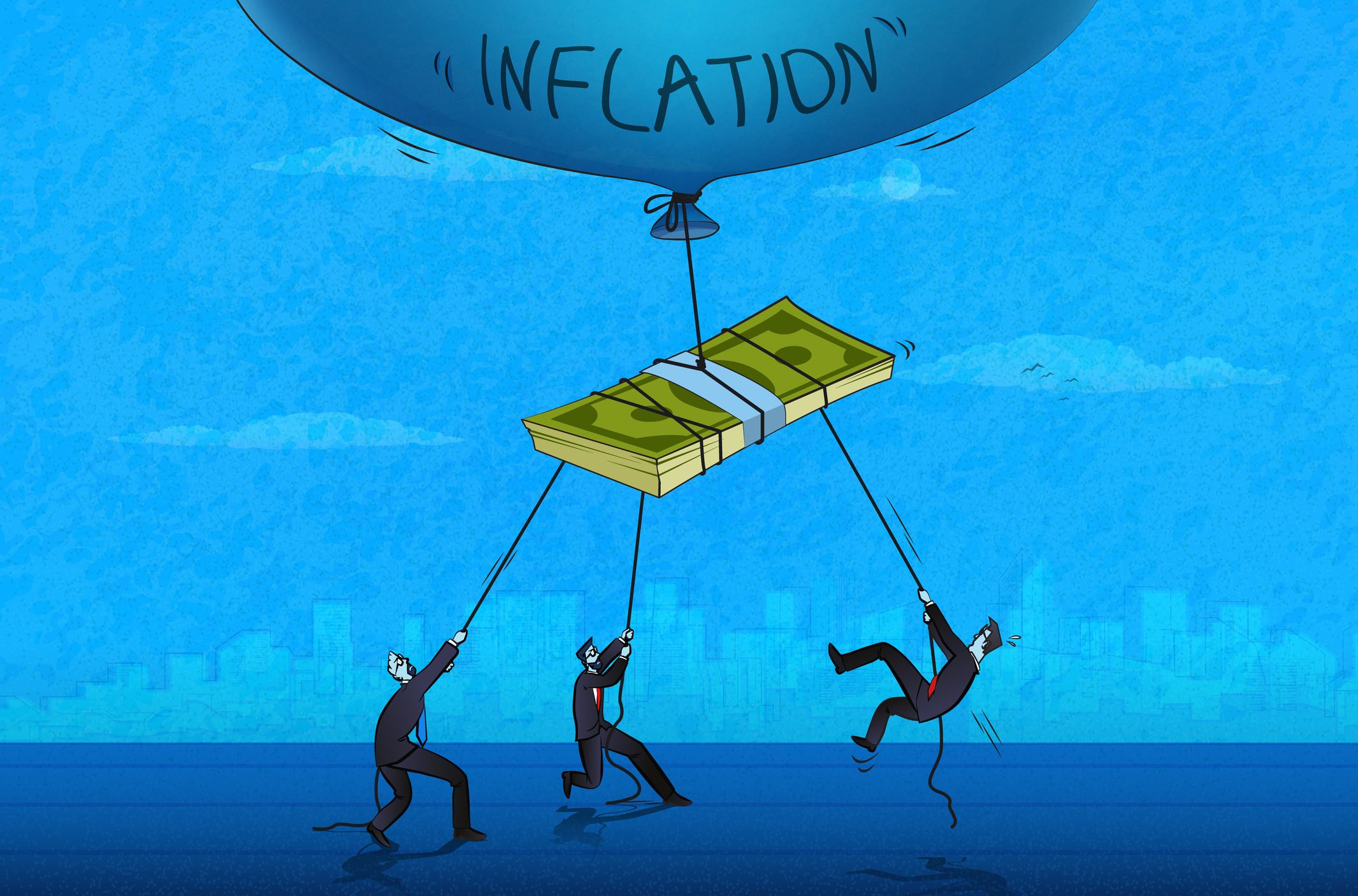 Money is flying away by the inflation bubble and people trying to prevent it.
