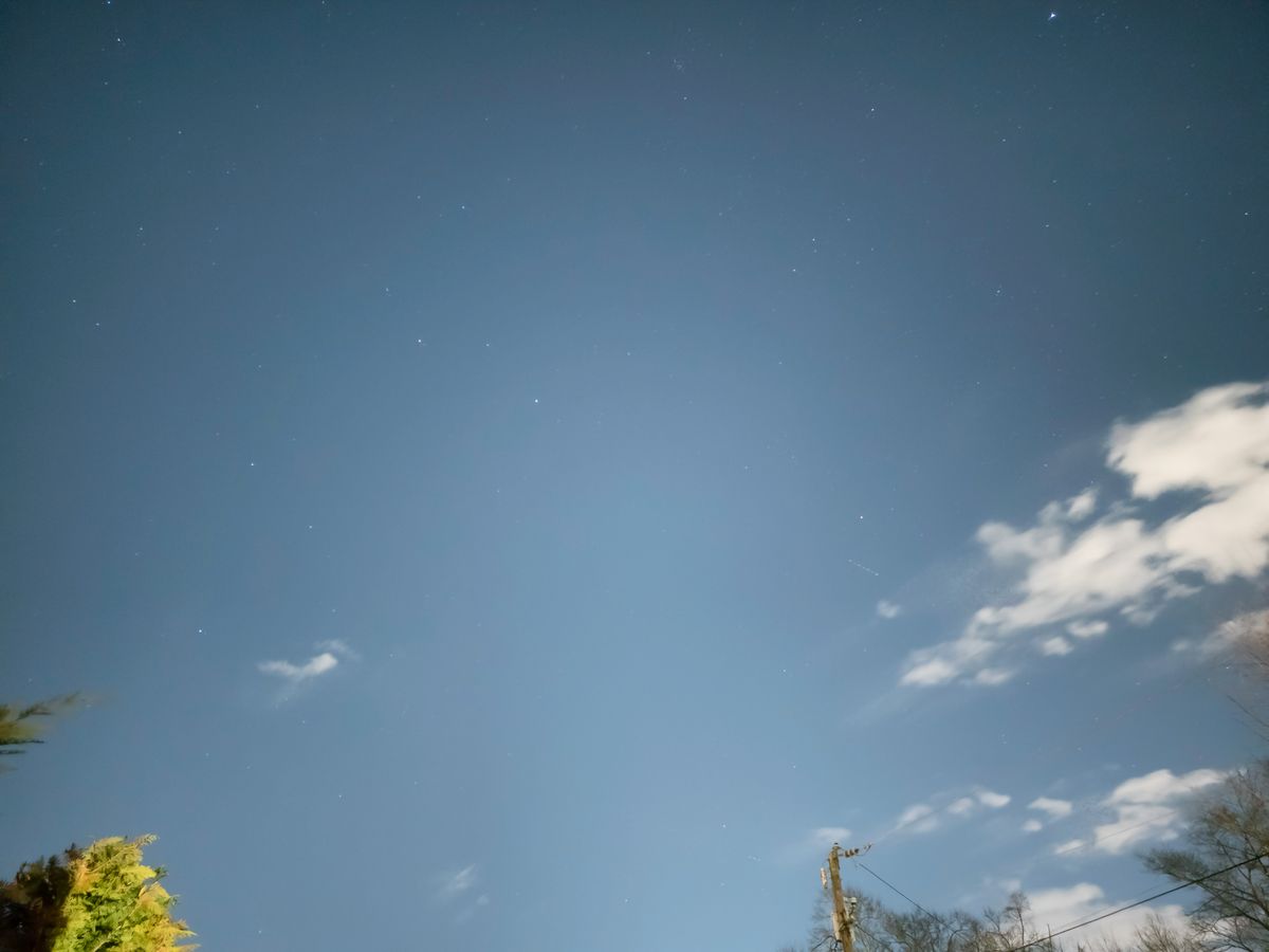 The result of Samsung Astrophoto mode on a Galaxy S23 Ultra before editing