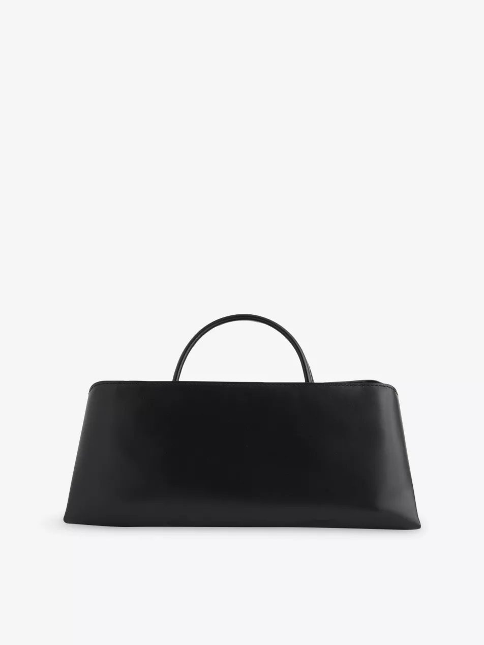 Interchangeable-Strap Leather Clutch Bag