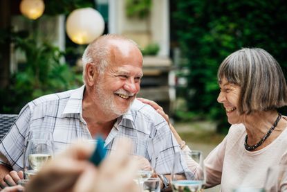 Older couple enjoy retirement together.