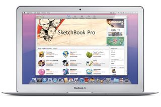 The Mac App Store running under MacOS X Lion