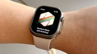 Apple Watch perfect week badge