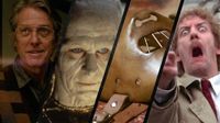 Hugh Grant in Heretic, Gary Oldman as dracula, Hannibal Lecter's Mask and Donald Sutherland in Invasion of the bodysnatchers