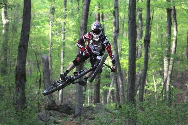 Neko Mulally (Trek World Racing) gets some air