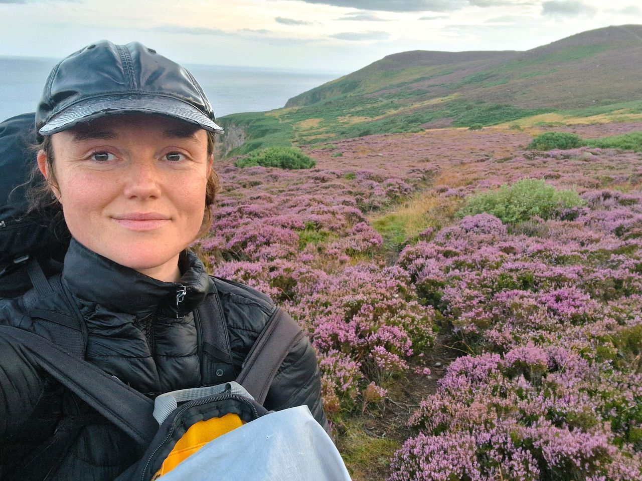 Katharine Hay during her walk around Scotland