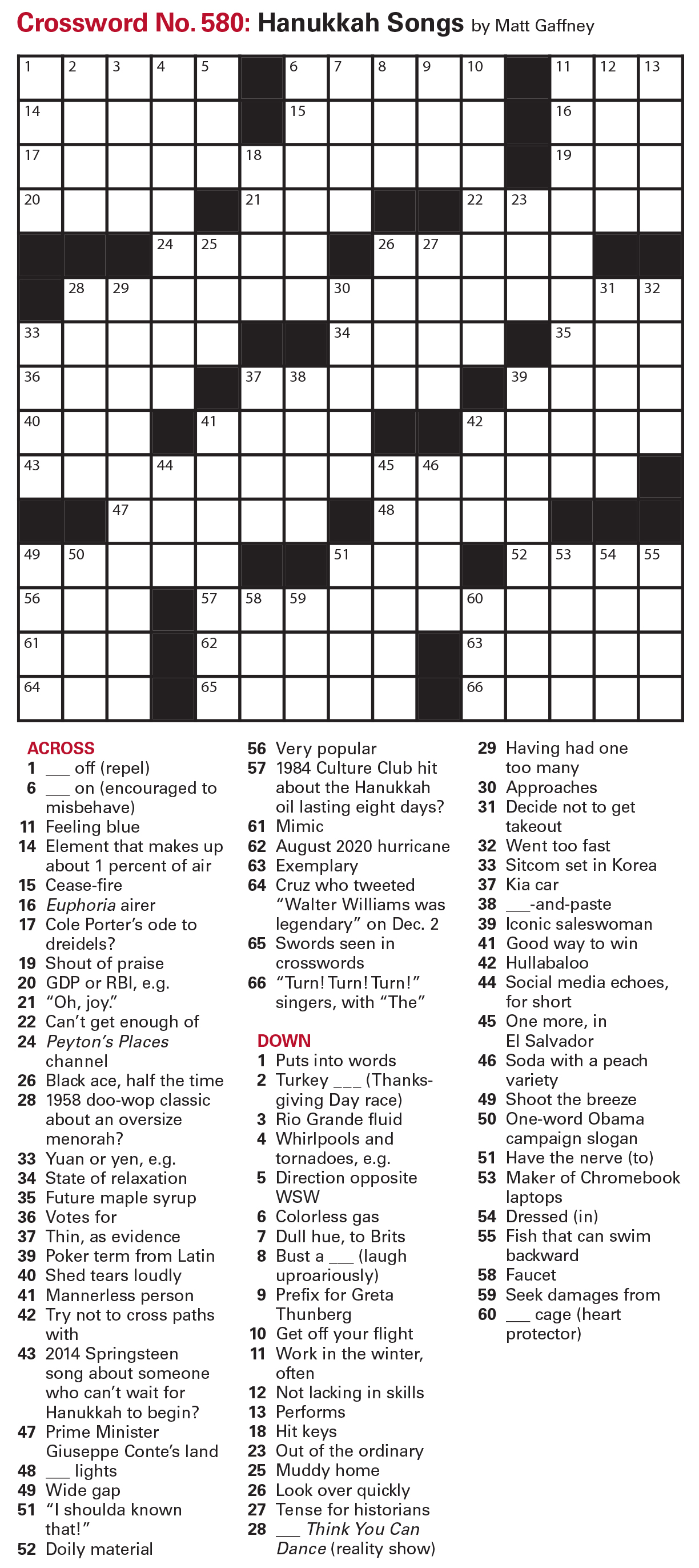 Crossword puzzle
