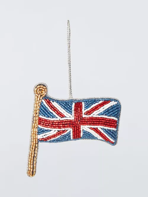 Beaded Union Flag Tree Decoration