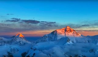 DJI Mavic 3 drone captures footage from above Mount Everest