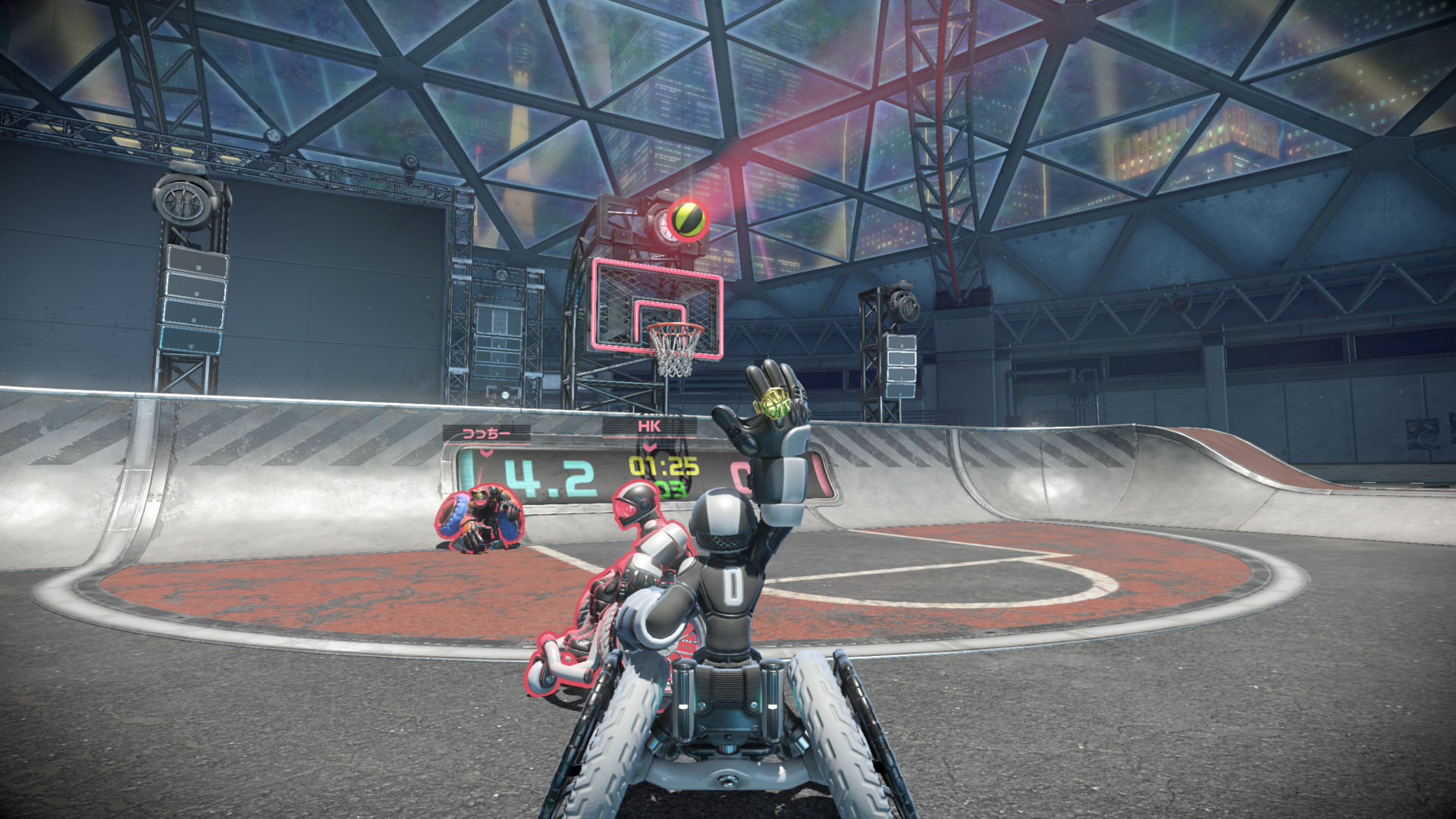 Player shooting a 3-pointer in Drag x Drive