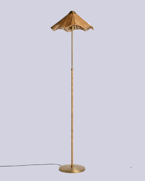 Norah Rattan Floor Lamp