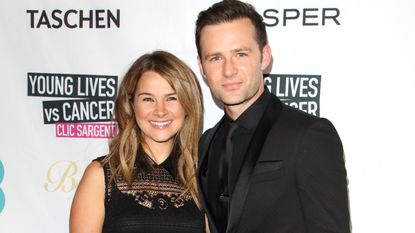 Harry Judd and Izzy Judd at the CLIC Sargent's 'A Very British Affair' Charity Auction at Claridges Hotel in London.