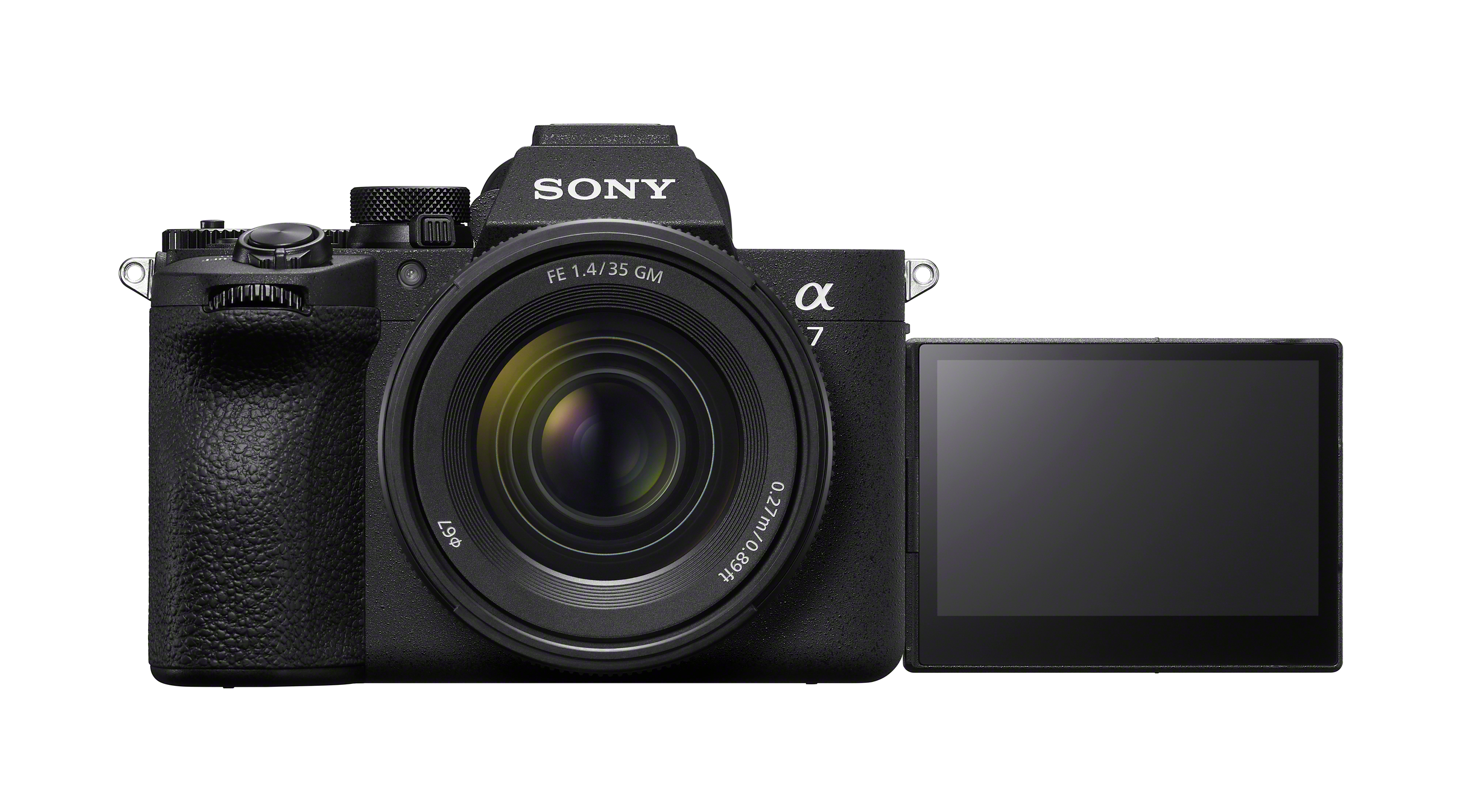 Sony A7 V on a white background