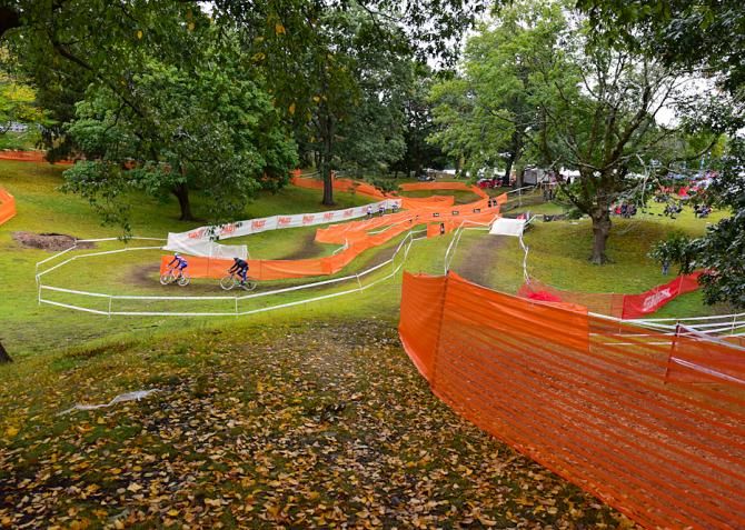 The course at Roger Williams Park was new for this year. It had three flyovers and lots of turns