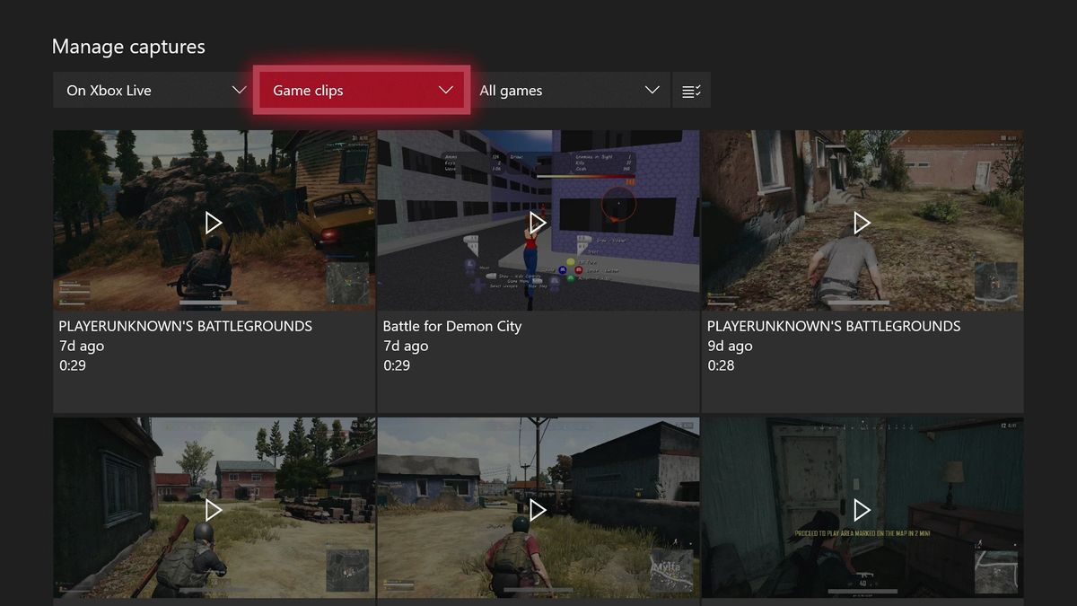 How to record delete and share Xbox game video clips Windows